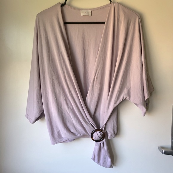 Karlie Lavender Wrap Top - Picture 1 of 3